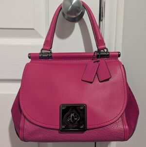 COACH Drifter Pink Leather Handbag
